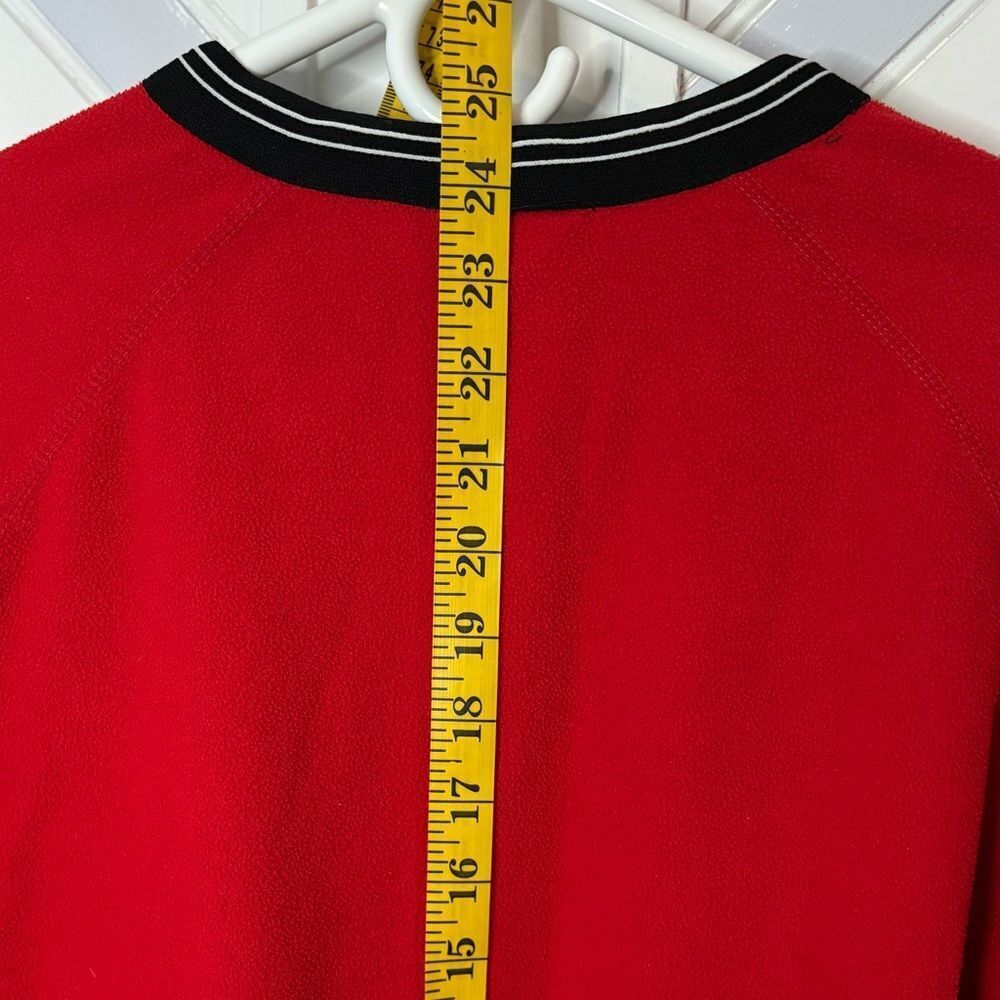 Nike Men's Small 90s Vintage Therma‎ Fit Red Black Fleece Long Sleeve Pullover - Picture 12 of 12